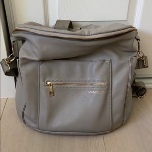 Gray Fawn Design Diaper Bag